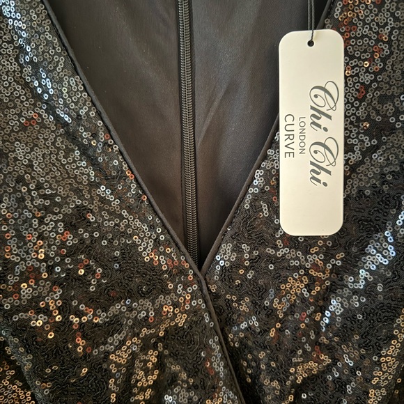 City Chic Black Sequin Dress - Picture 4 of 5